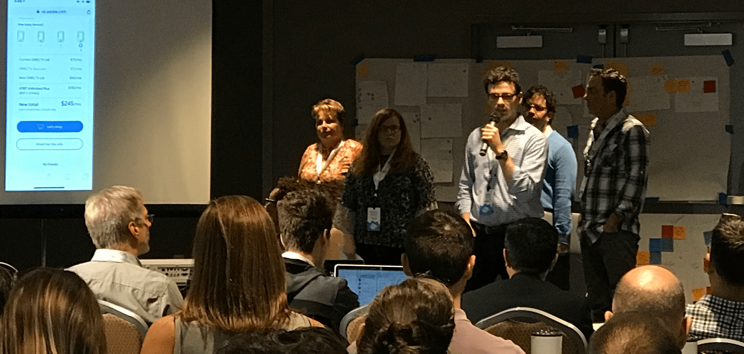 Ryan Roberts presenting at AT&T Design Jam